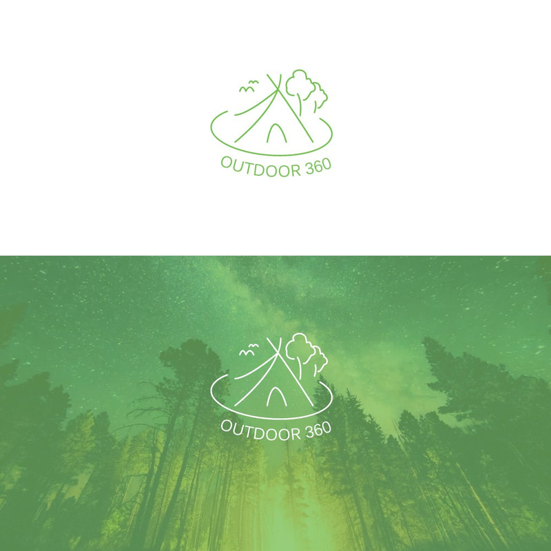 Outdoor 360 (camping) logo designistaeg